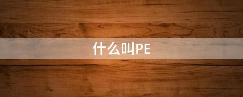 什么叫PE