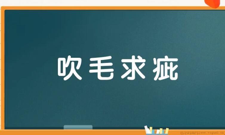 吹毛求疵的反义词是什么